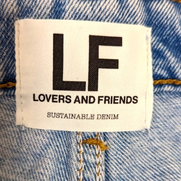 NWOT... Lovers+ Friends Jamie High Waist Cutoff Denim Shorts...Size 24 - Picture 6 of 8